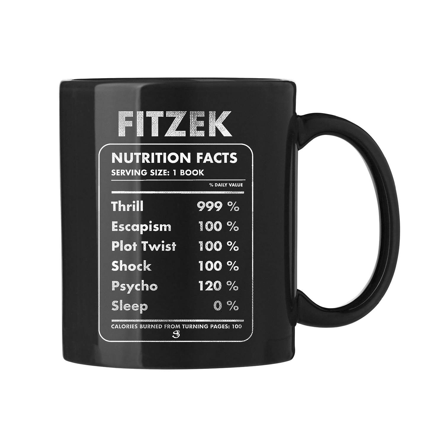 Sebastian Fitzek - Nutrition - Tasse - Schwarz