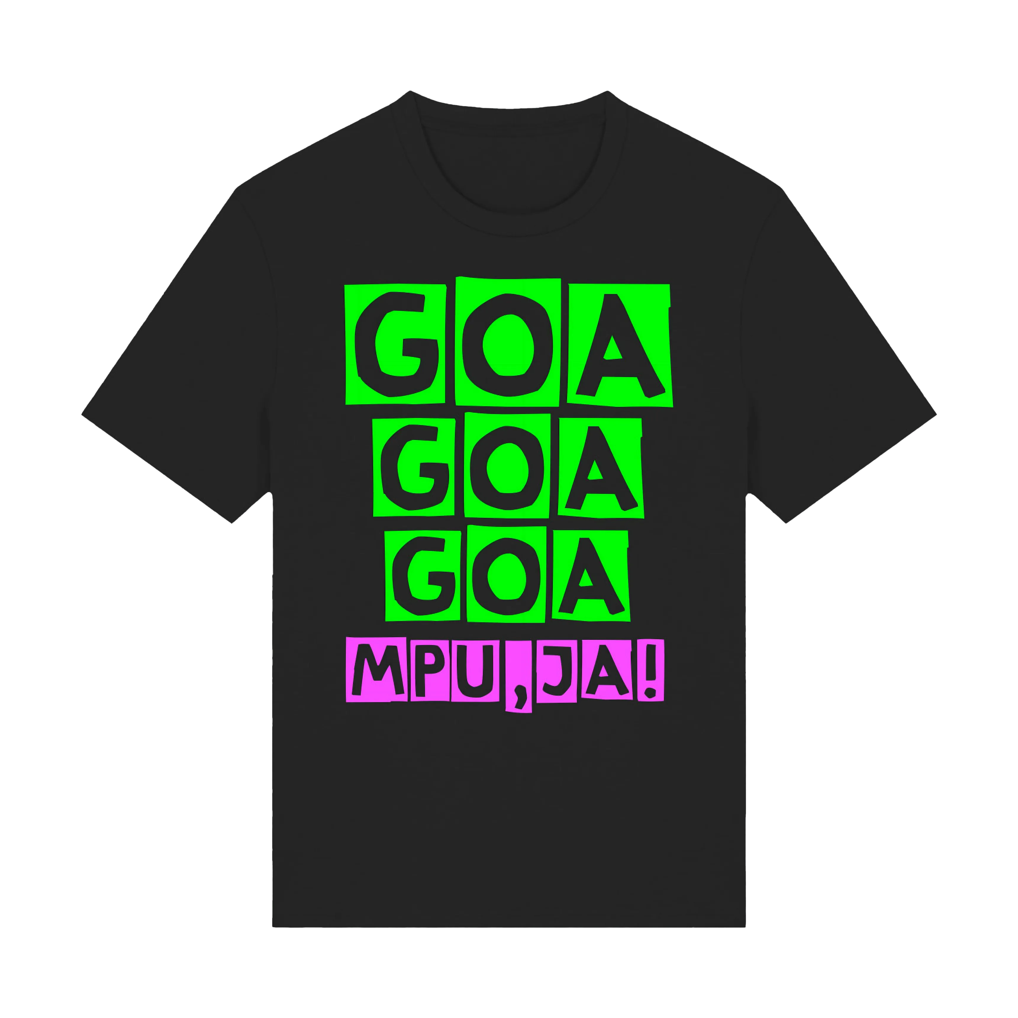 HGich.T | T-Shirt - Goa - Black | krasserstoff.com