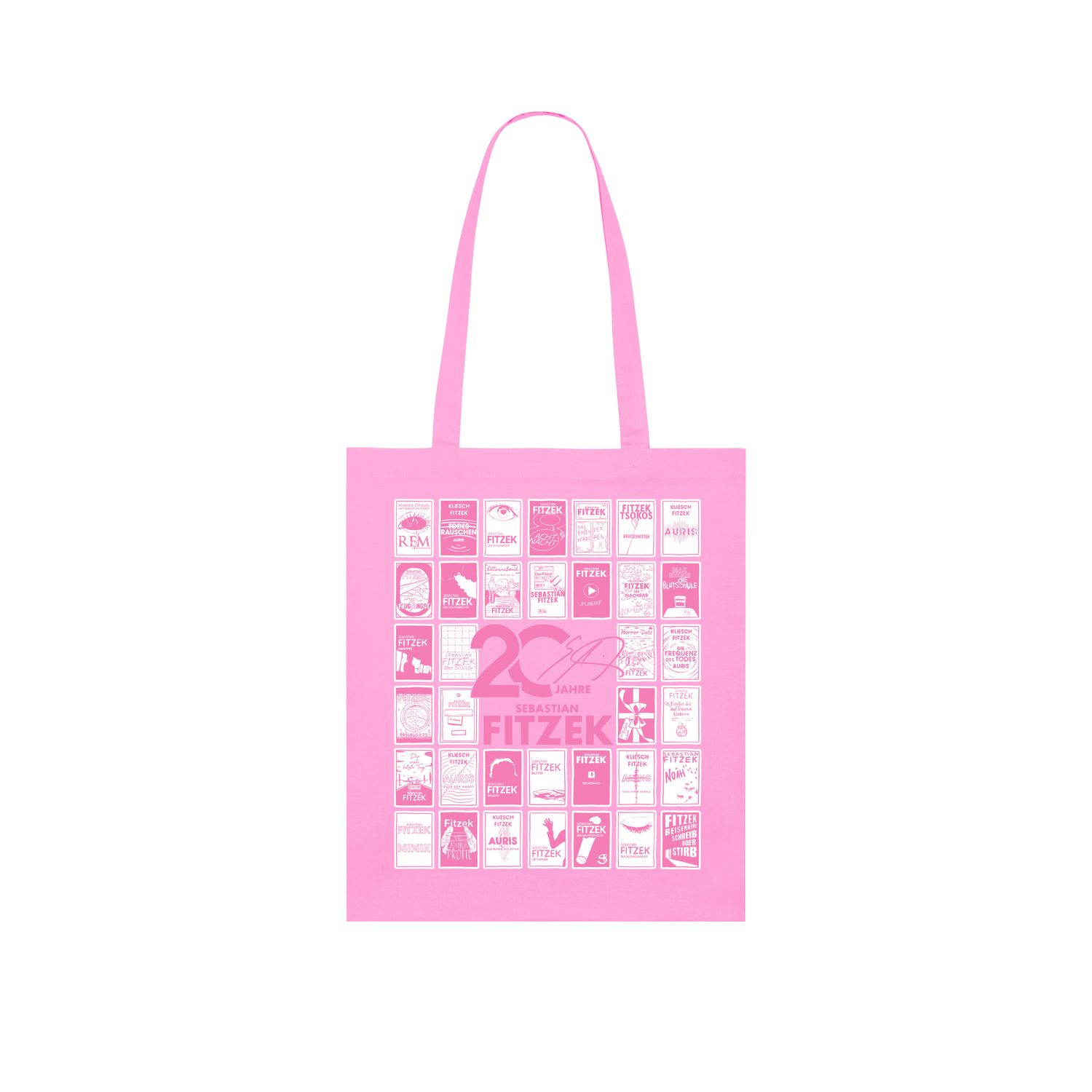 Sebastian Fitzek - 20 Jahre Cover - NEU - Totebag - Pink