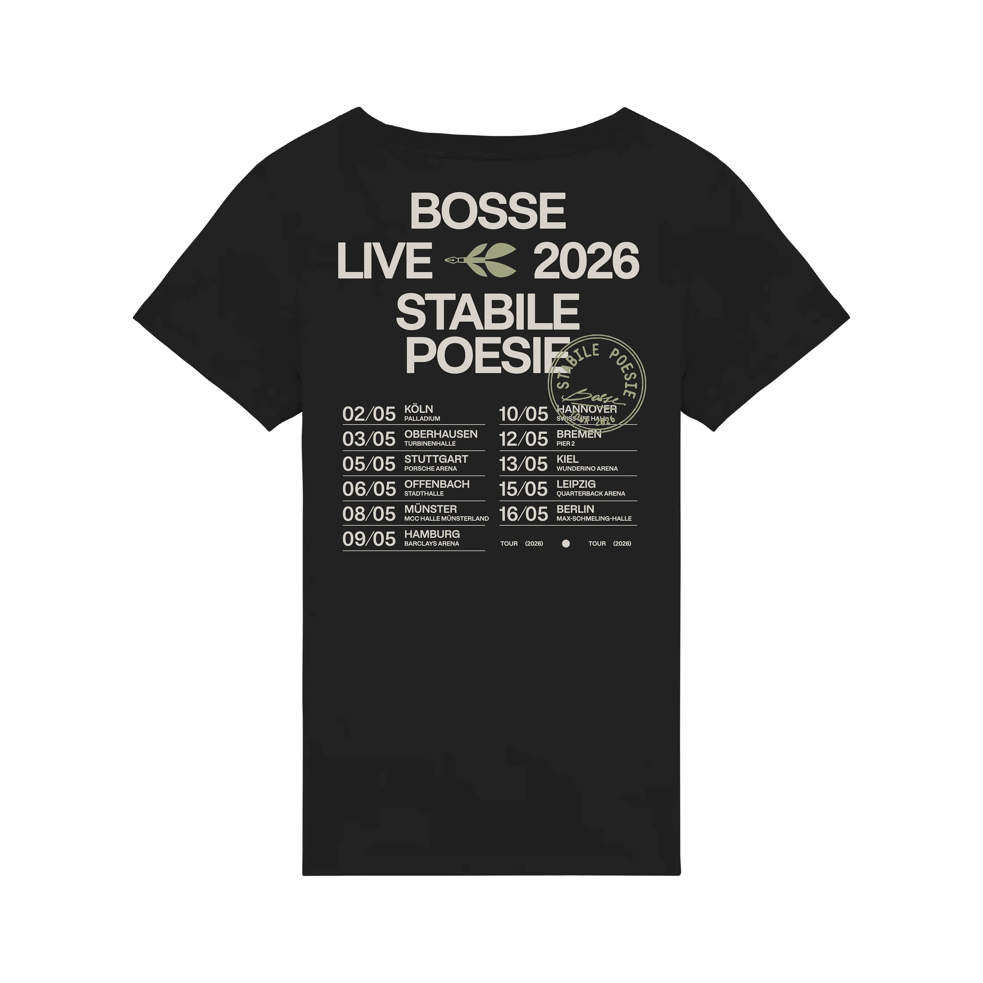 Tourshirt 2026 - tailliert