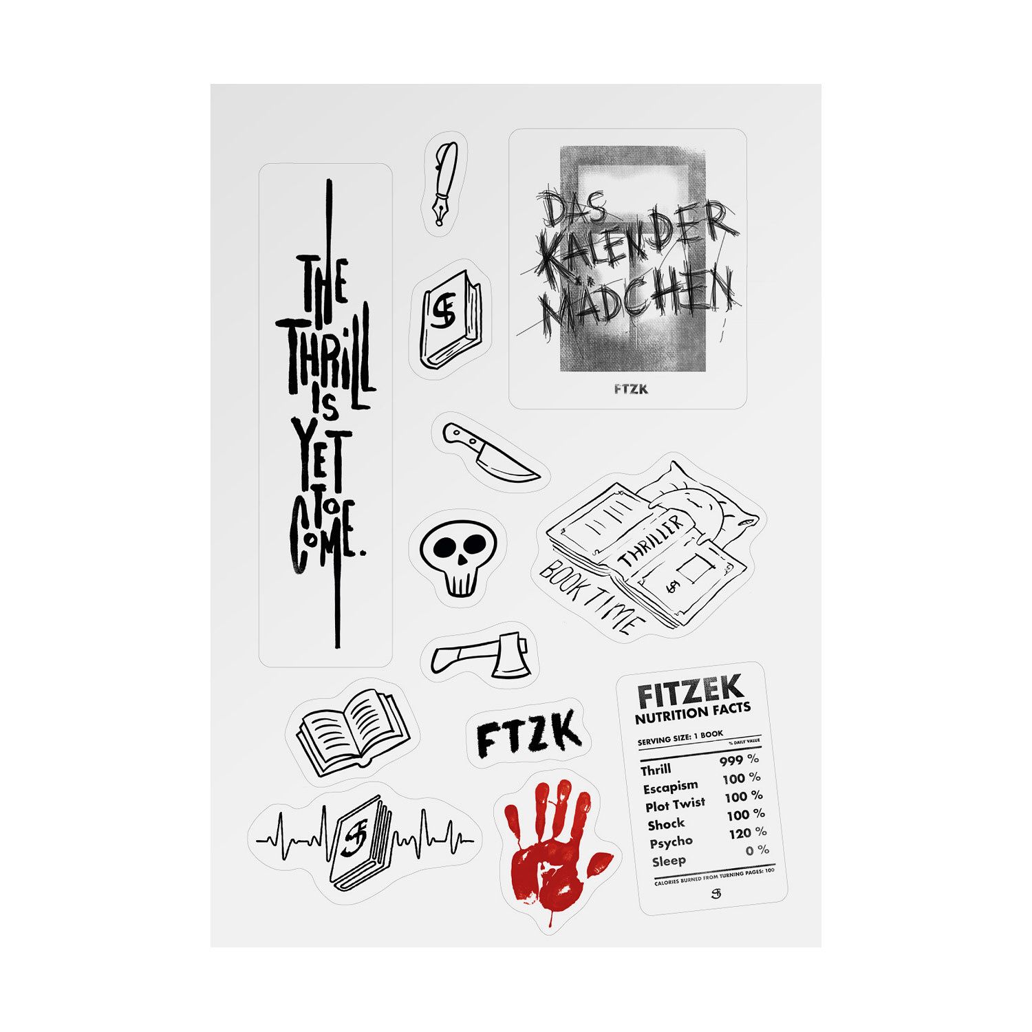 Sebastian Fitzek - FTZK - Sticker Book 2 PC
