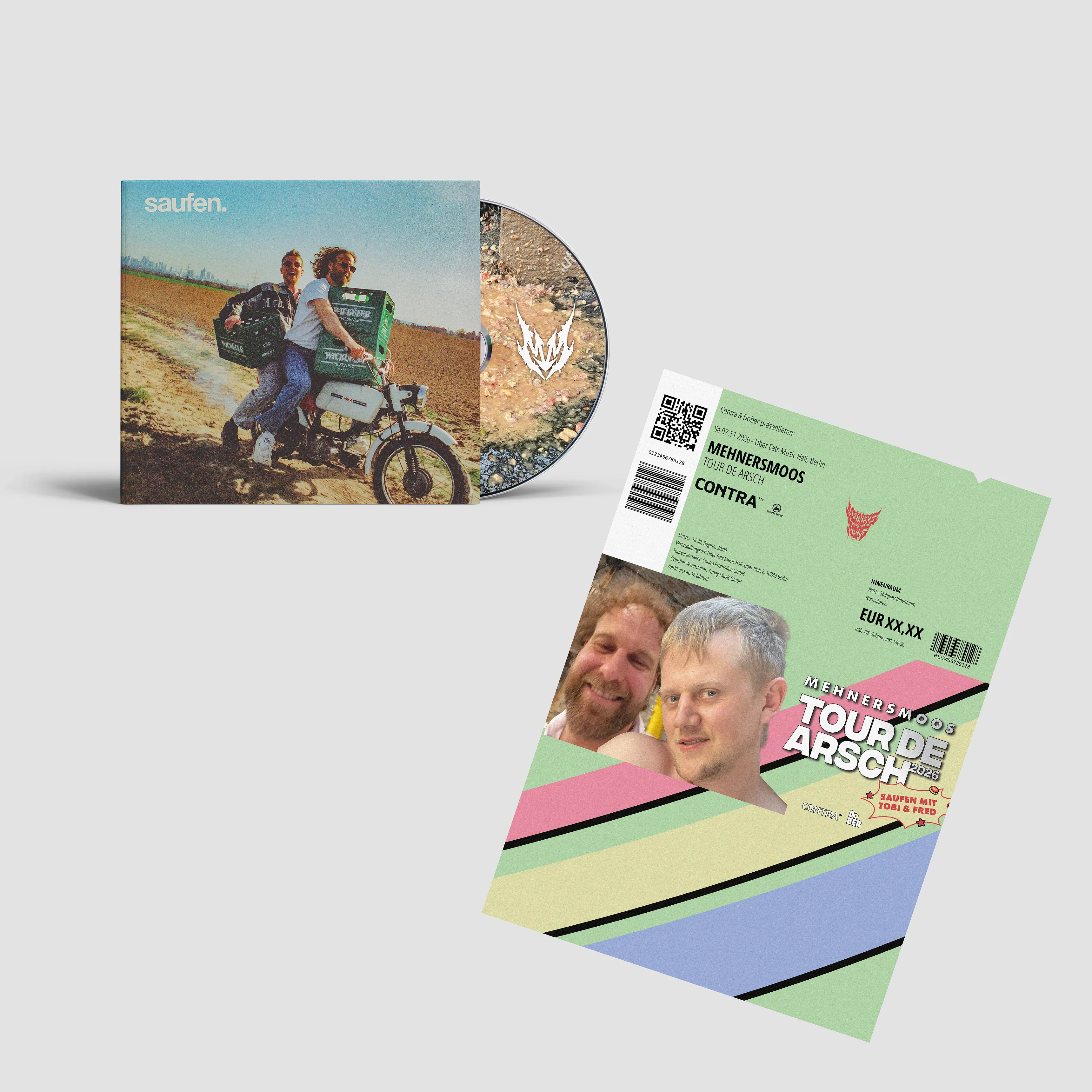 saufen. CD + TOUR DE ARSCH Ticket