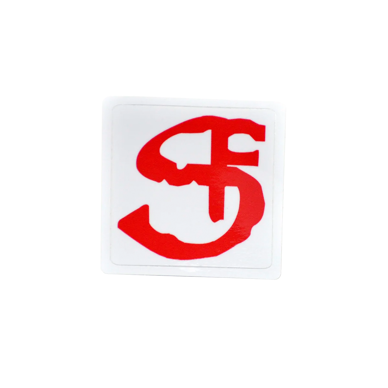 Sebastian Fitzek - Logo "SF"   - Aufkleber  - Rot