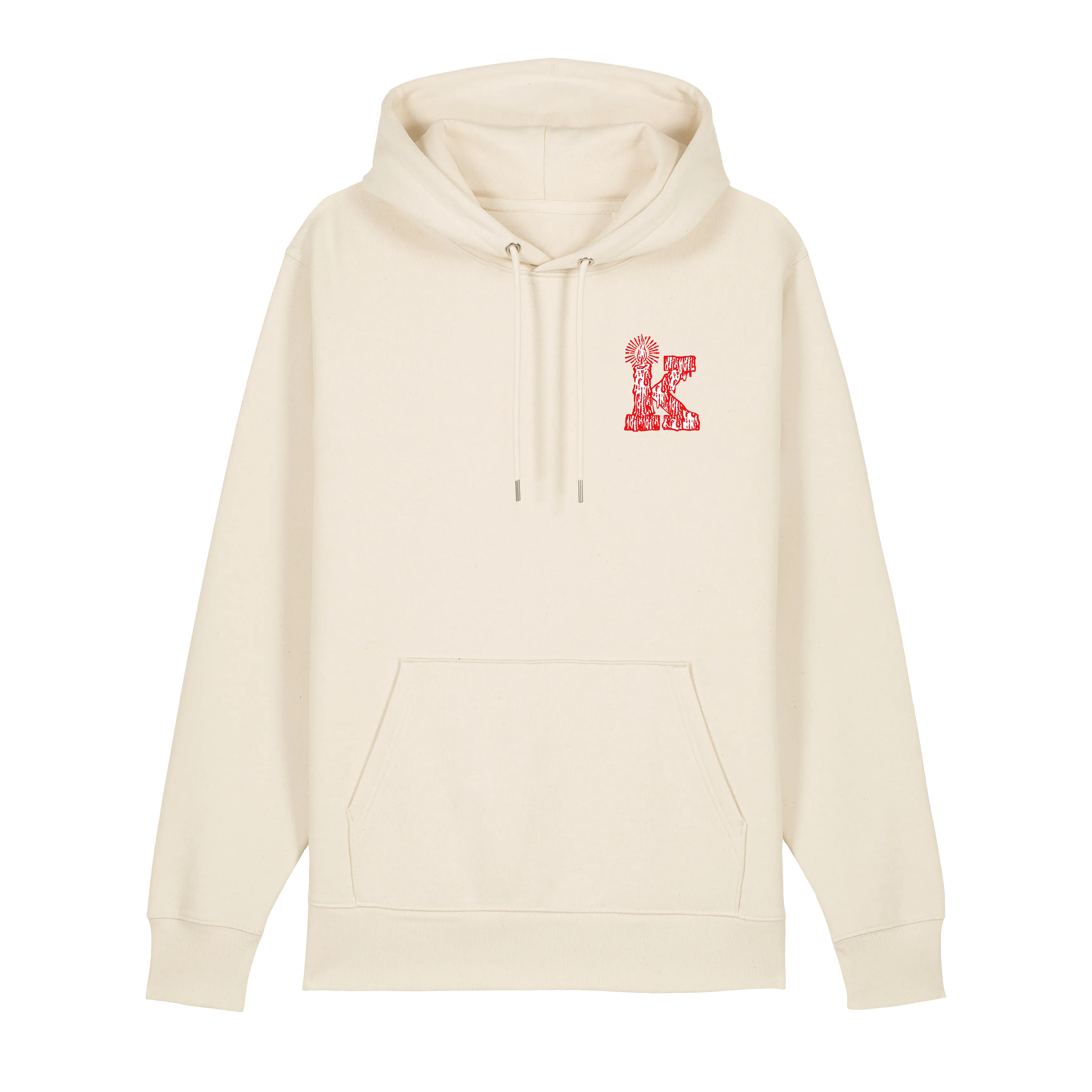 Hoodie Kerze natural raw