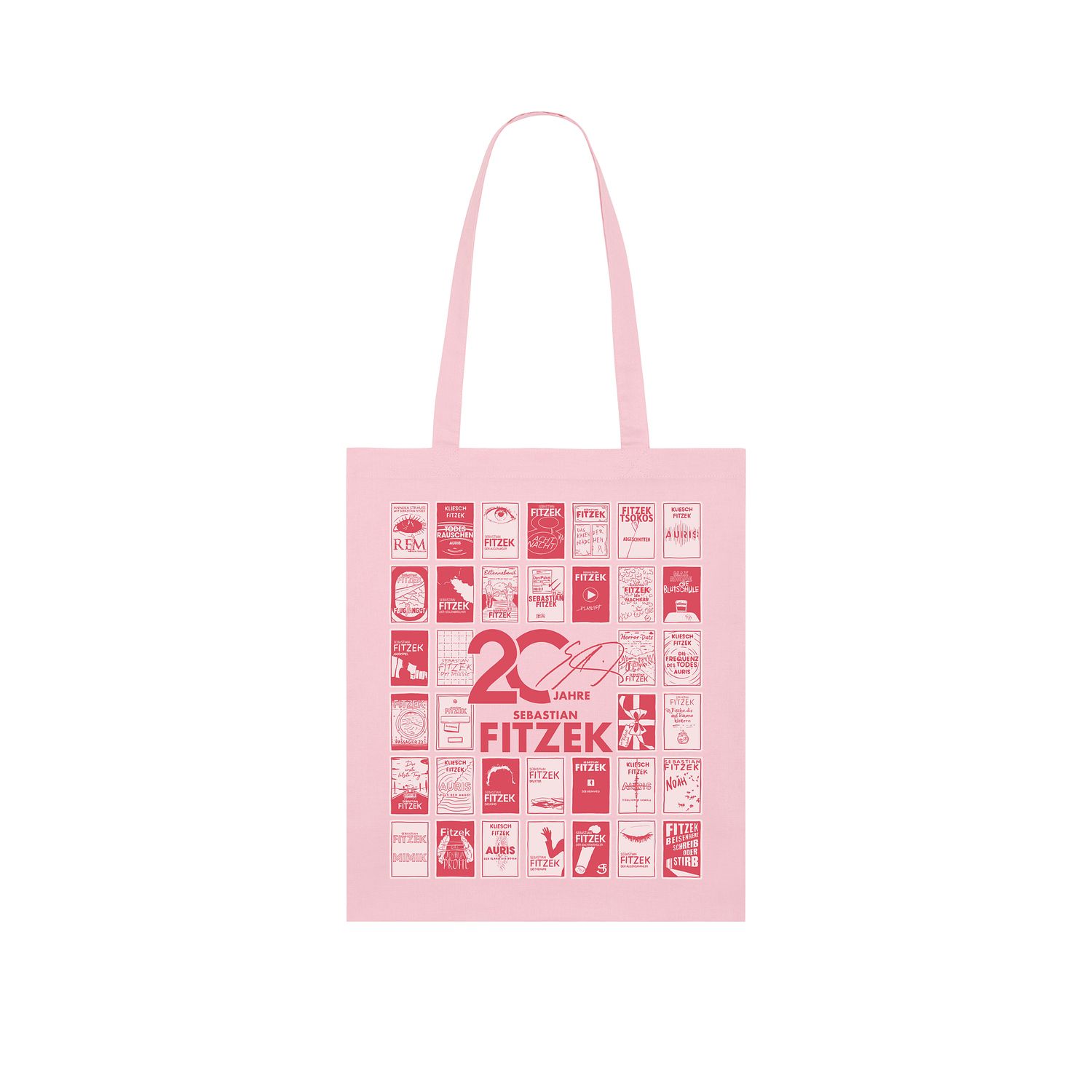 Sebastian Fitzek - 20 Jahre Cover - Totebag - Pink