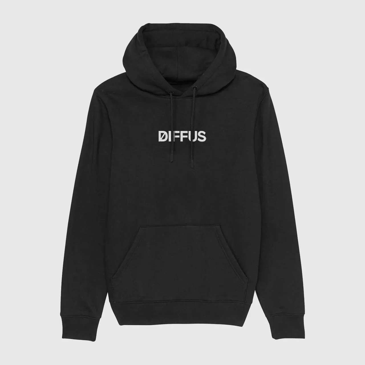 DIFFUS | Hoodie - Logo Stick - Schwarz | krasserstoff.com