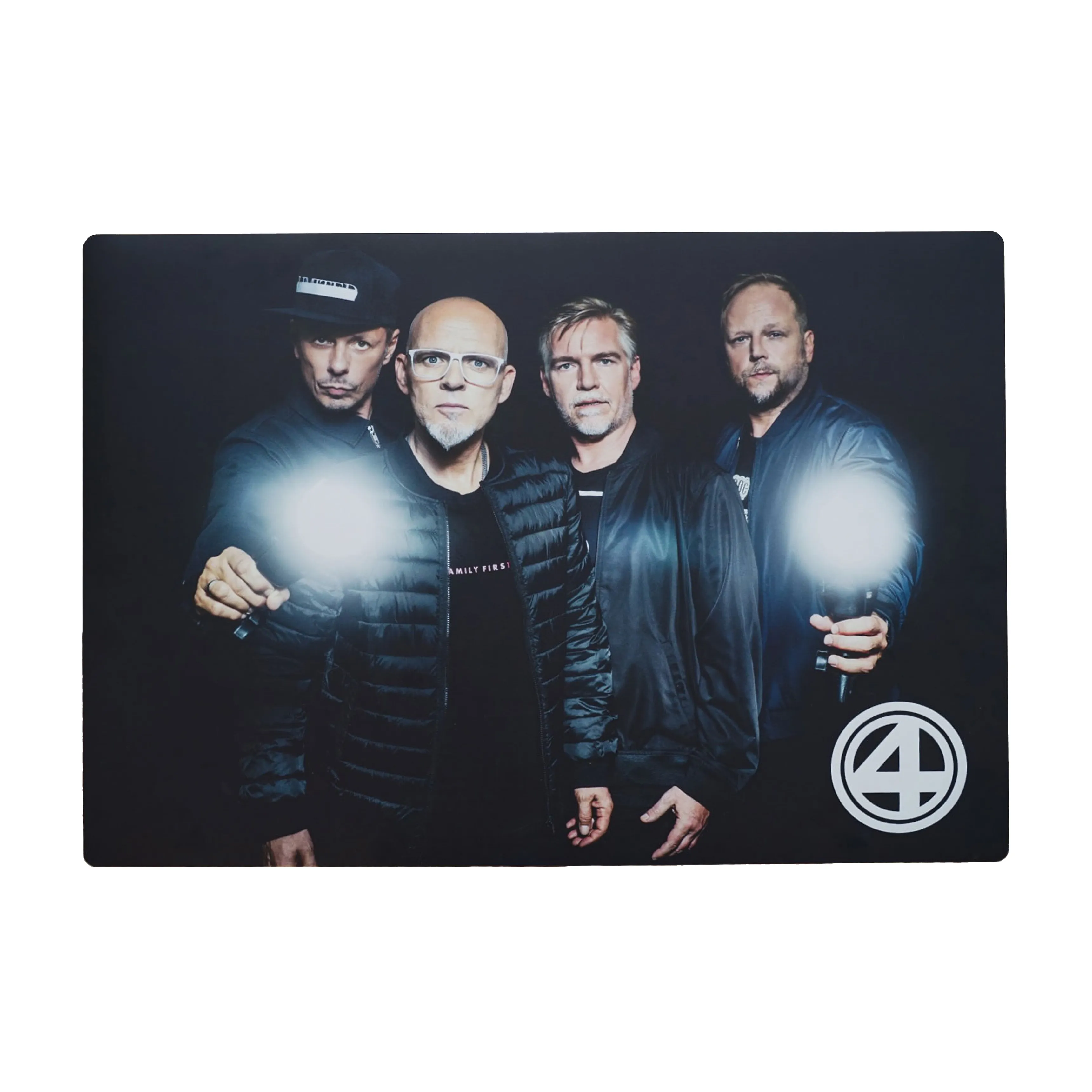 Fotodruck Vier mit Licht